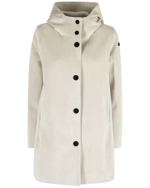 Rrd Velour Hooded Parka - Natural