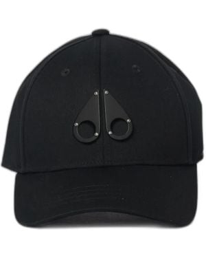 Moose Knuckles Logo-Plaque Baseball Cap - Black