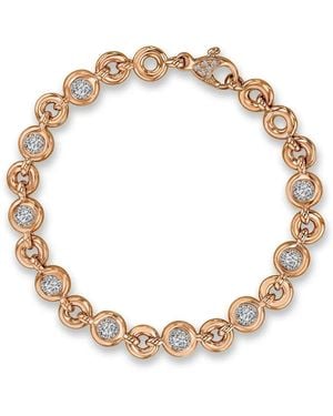 Pragnell 18Kt Rose Rockchain Diamond Bracelet - White