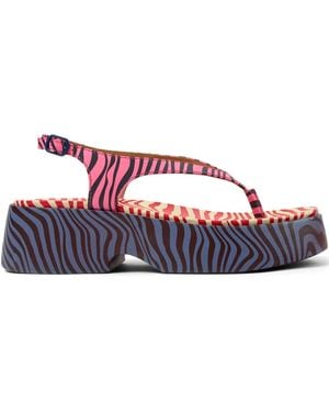 Camper Tasha T-Strap Platform Sandals - Pink