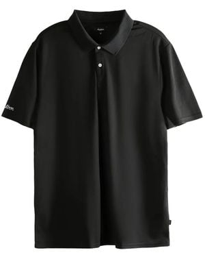 Malbon Golf Logo-Print Polo Shirt - Black