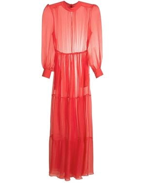 Clube Bossa Bosco Silk Maxi Dress - Red