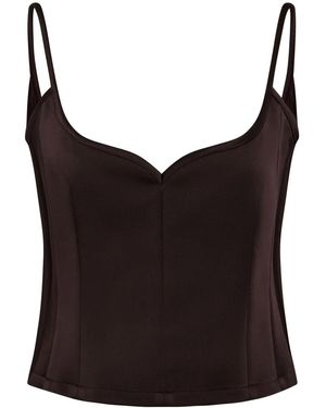 Paris Georgia Basics Heart Top - Black