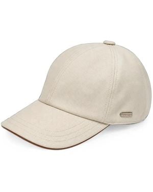 Tombolini Logo-Plaque Baseball Cap - Natural