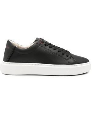Alexander Smith London Logo-Embossed Leather Sneakers - White