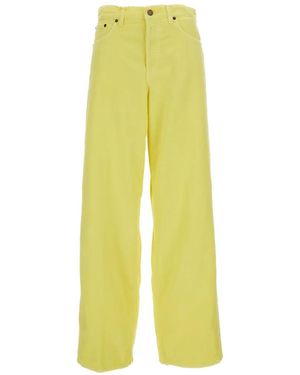Haikure Pantalones Anchos Con Cinco Bolsillos - Amarillo