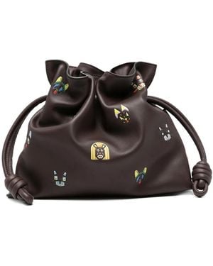 Loewe Mittelgroße Flamenco Clutch - Schwarz