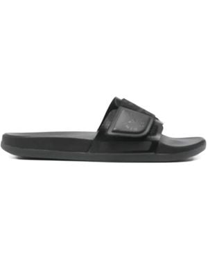adidas By Stella McCartney Logo-Detail Touch-Strap Slides - Black