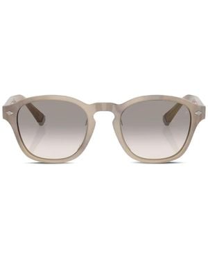 Brunello Cucinelli Round-Frame Sunglasses - Grey