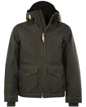 Ceccarelli High-Collar Hooded Jacket - Black