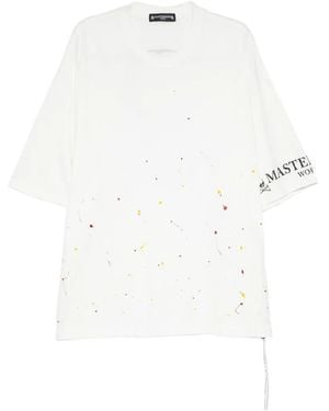 MASTERMIND WORLD Paint-Splash T-Shirt - White