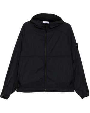 Stone Island Kapuzenjacke Mit Kompass-Patch - Schwarz