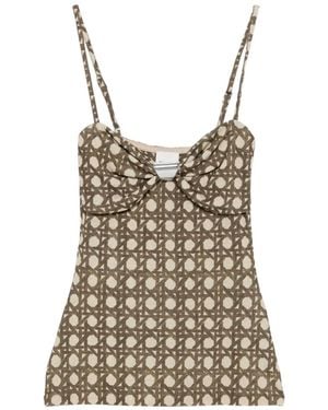 Nanushka Kauit Sweetheart-Neck Top - Natural
