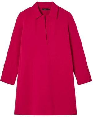 Tara Jarmon Long Sleeve Mini Dress - Red