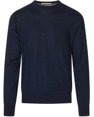 Montecore Crew-Neck Long-Sleeves Sweater - Blue