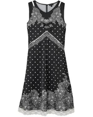 Marc Jacobs Trompe L'Oeil Slip Midi Dress - Black