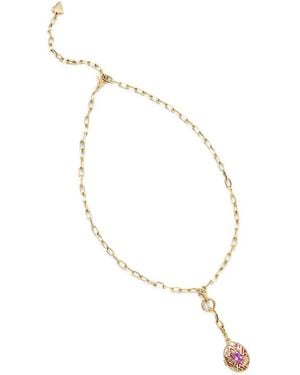 Guess Sakura Secret Charm Necklace - Metallic