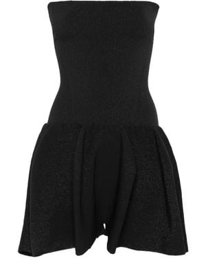 CFCL Strapless Flared Playsuit - Black