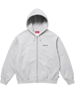 Supreme Crest Zip-Up "Ss 25 - White