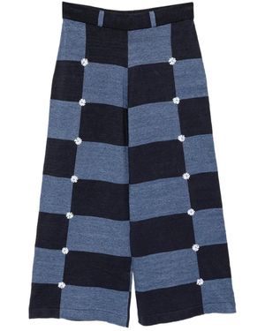 YANYAN KNITS Daisy Trousers - Blue
