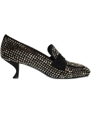 LA ROSE 50Mm Crystal-Embellishment Pumps - Black