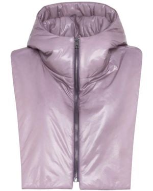 Tela Padded Hooded Scarf - Purple
