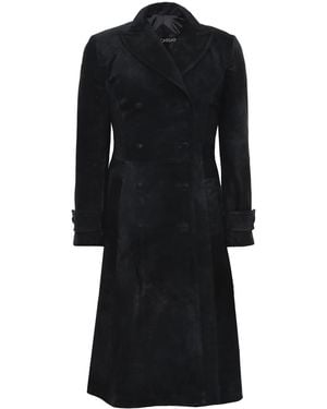 Dan Cassab Nova Double-Breasted Coat - Black