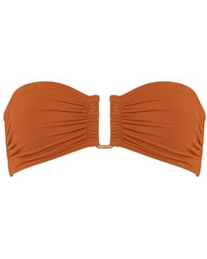 Eres Show Bandeau Bikini Top - Brown