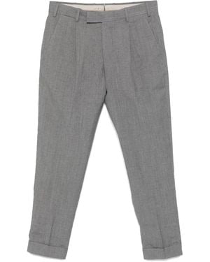 PT Torino Mélange-effect Trousers - グレー