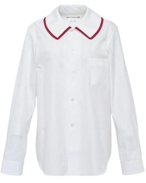 Comme des Garçons Long-Sleeve Blouse - White