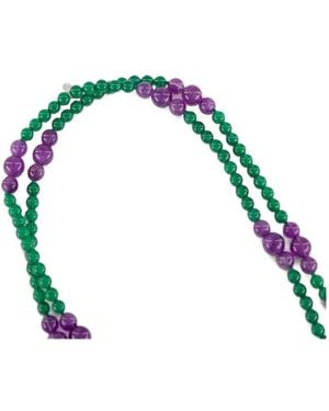 Le Sundial Collana Con Design Color-Block - Verde