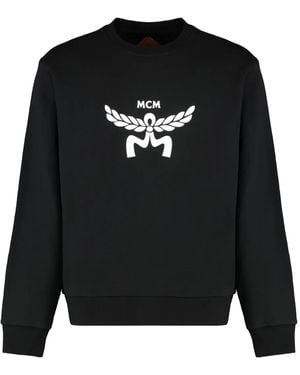 MCM Logo Crew-Neck Sweatshirt - Black