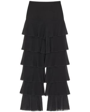Valentino Garavani Georgette Trousers - Black