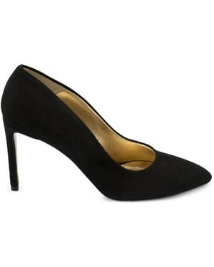 Walter Steiger Suede High Heel Pumps - Black
