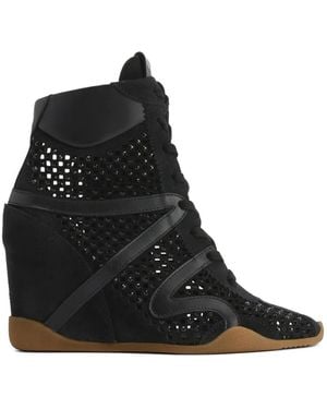 Giuseppe Zanotti Top Wedge Sneakers - Black