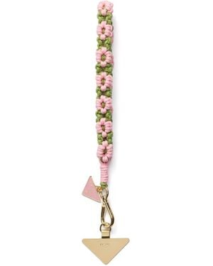 Prada Crochet Smartphone Wristlet - White
