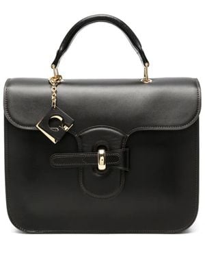Gherardini Bellona Leather Tote Bag - Black