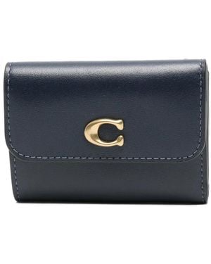 COACH Portemonnaie Mit Logo-Schild - Blau