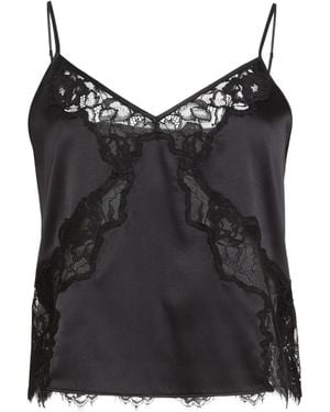 Fleur du Mal Juliet Lace Top - Black