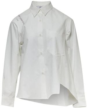 Ordinary Couture Code Oblique Flow Shirt - White