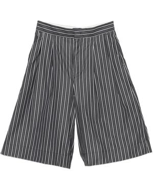 Soeur Striped Culottes Shorts - Grey