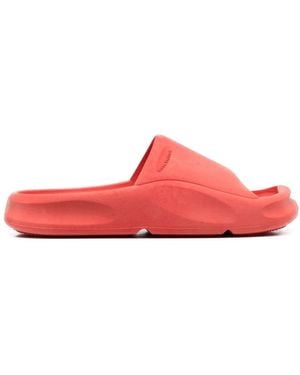 Heron Preston Logo-Embossed Rubber Slides - Red