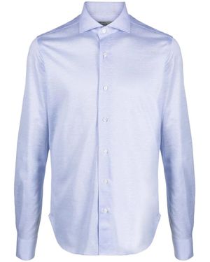 Orian Long-Sleeve Buttoned Shirt - Blue