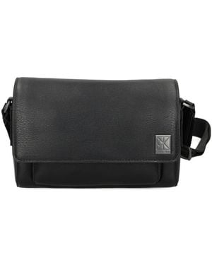 Calvin Klein Flap Cross Body Bag - Black