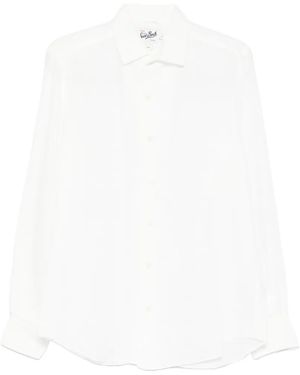 MC2 Saint Barth Solid Print Regular Fit Shirt - White