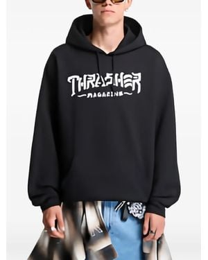 Thrasher Thrash & Destroy Pouch Hoodie - Black