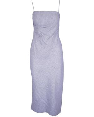 Vince Striped Midi Dress - Purple