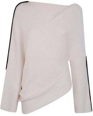 Pierantoniogaspari Stripe Knit Sweater - White