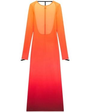 Courreges Sunset グラデーション ドレス - レッド