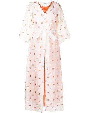 Baruni Kimono Con Motivo De Lunares - Rosa